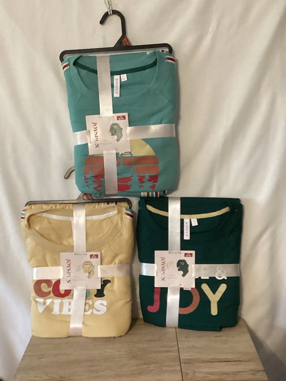 Women's Cozy PJ Set - Turquoise, Yellow & Teal Graphic Tops